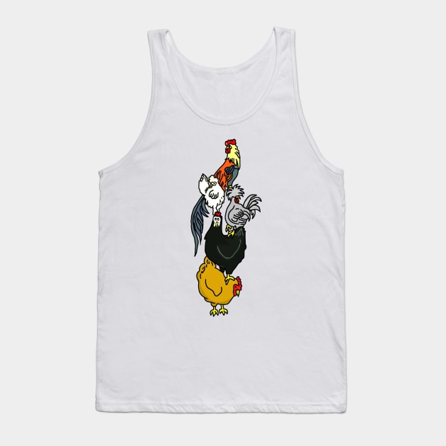 Chicken Friends Tank Top by imphavok